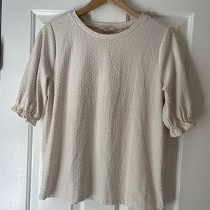 LOFT Womens cream shirt